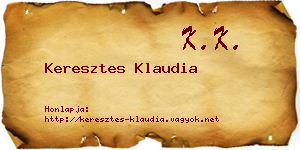 Keresztes Klaudia névjegykártya